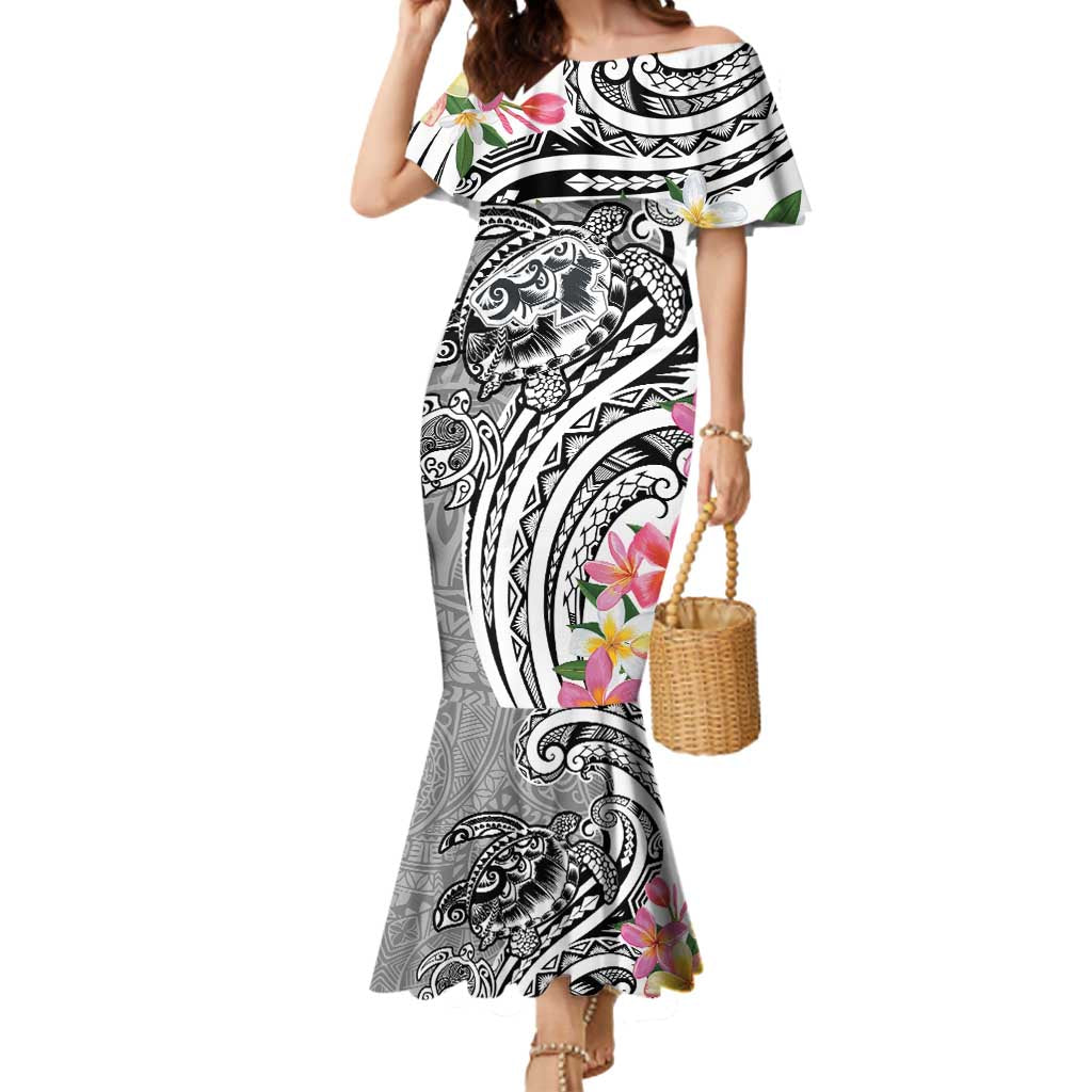 Aloha Kahoolawe Island Personalized Mermaid Dress Ashen Dreamy Turtle