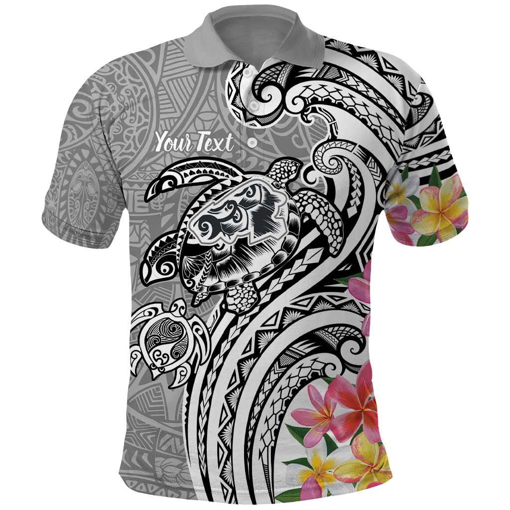 Aloha Kahoolawe Island Personalized Polo Shirt Ashen Dreamy Turtle