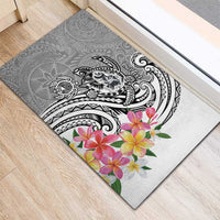 Aloha Kahoolawe Island Personalized Rubber Doormat Ashen Dreamy Turtle