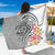 Aloha Kahoolawe Island Personalized Sarong Ashen Dreamy Turtle