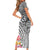 Aloha Kahoolawe Island Personalized Short Sleeve Bodycon Dress Ashen Dreamy Turtle