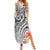 Aloha Kahoolawe Island Personalized Summer Maxi Dress Ashen Dreamy Turtle