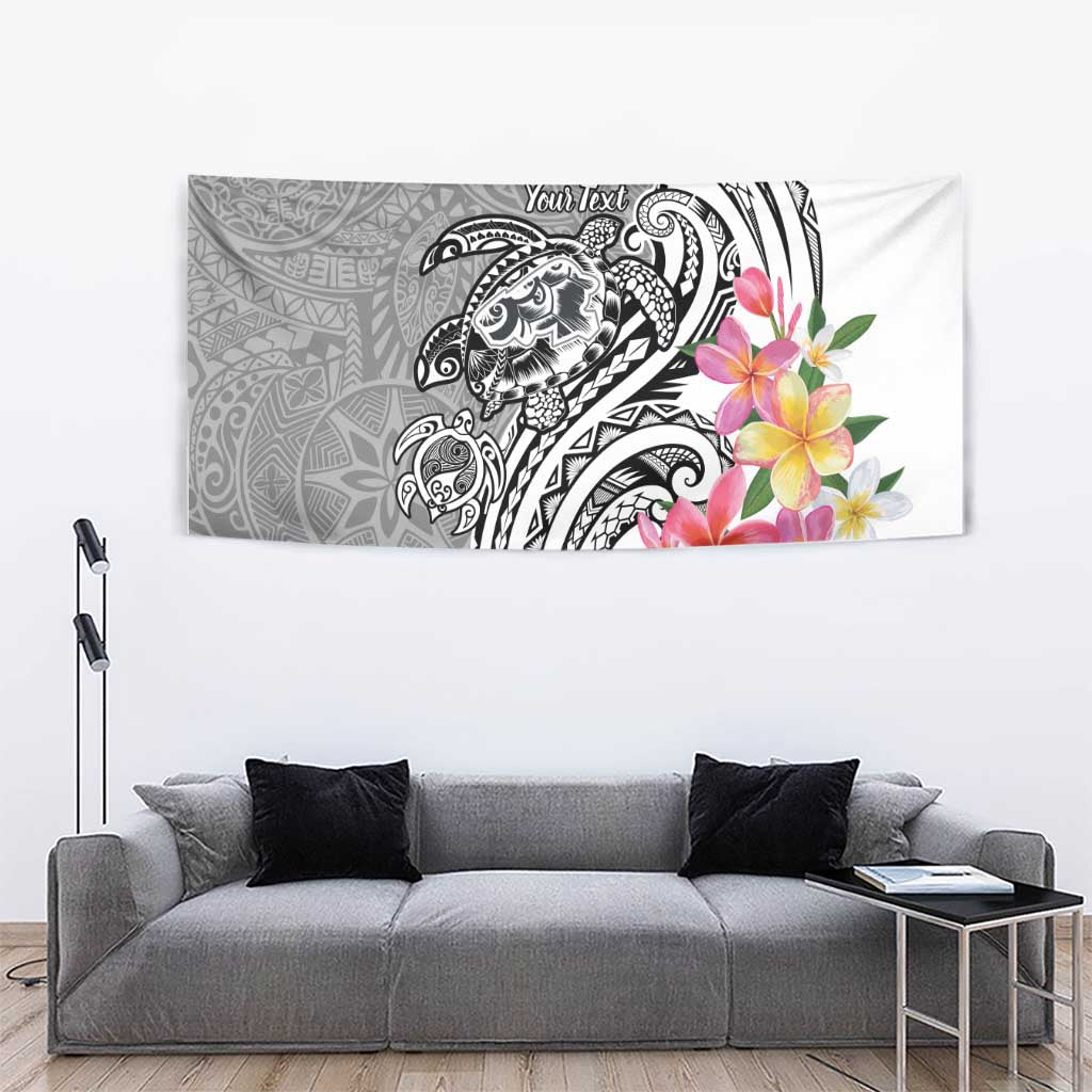 Aloha Kahoolawe Island Personalized Tapestry Ashen Dreamy Turtle