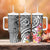 Aloha Kahoolawe Island Personalized Tumbler With Handle Ashen Dreamy Turtle