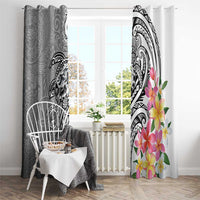 Aloha Kahoolawe Island Personalized Window Curtain Ashen Dreamy Turtle