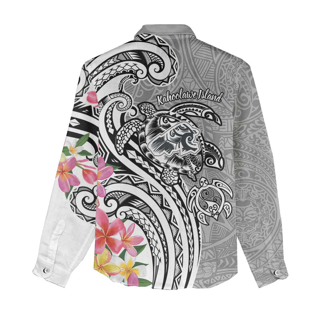Aloha Kahoolawe Island Personalized Women Casual Shirt Ashen Dreamy Turtle LT7 - Polynesian Pride
