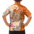 Aloha Lanai Island Personalized Family Matching Long Sleeve Bodycon Dress and Hawaiian Shirt Orange Dreamy Turtle