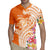 Aloha Lanai Island Personalized Rugby Jersey Orange Dreamy Turtle