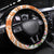 Aloha Lanai Island Personalized Steering Wheel Cover Orange Dreamy Turtle