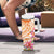 Aloha Lanai Island Personalized Tumbler With Handle Orange Dreamy Turtle
