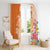 Aloha Lanai Island Personalized Window Curtain Orange Dreamy Turtle