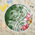 Aloha Molokai Island Personalized Beach Blanket Sage Dreamy Turtle