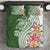 Aloha Molokai Island Personalized Bedding Set Sage Dreamy Turtle