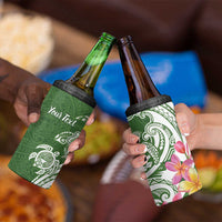 Aloha Molokai Island Personalized 4 in 1 Can Cooler Tumbler Sage Dreamy Turtle