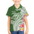 Aloha Molokai Island Personalized Family Matching Long Sleeve Bodycon Dress and Hawaiian Shirt Sage Dreamy Turtle