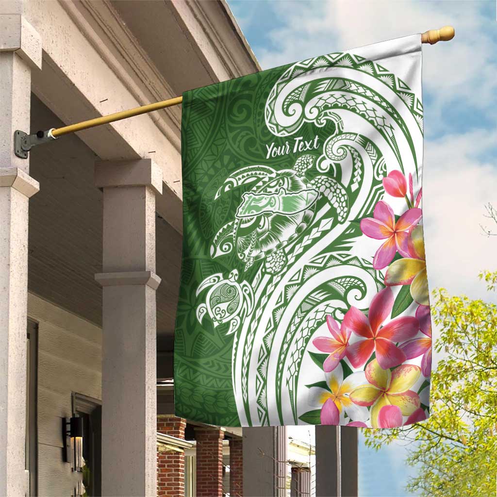 Aloha Molokai Island Personalized Garden Flag Sage Dreamy Turtle