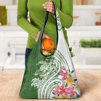 Aloha Molokai Island Personalized Grocery Bag Sage Dreamy Turtle