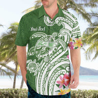 Aloha Molokai Island Personalized Hawaiian Shirt Sage Dreamy Turtle