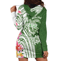 Aloha Molokai Island Personalized Hoodie Dress Sage Dreamy Turtle