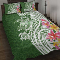 Aloha Molokai Island Personalized Quilt Bed Set Sage Dreamy Turtle
