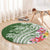 Aloha Molokai Island Personalized Round Carpet Sage Dreamy Turtle