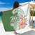 Aloha Molokai Island Personalized Sarong Sage Dreamy Turtle