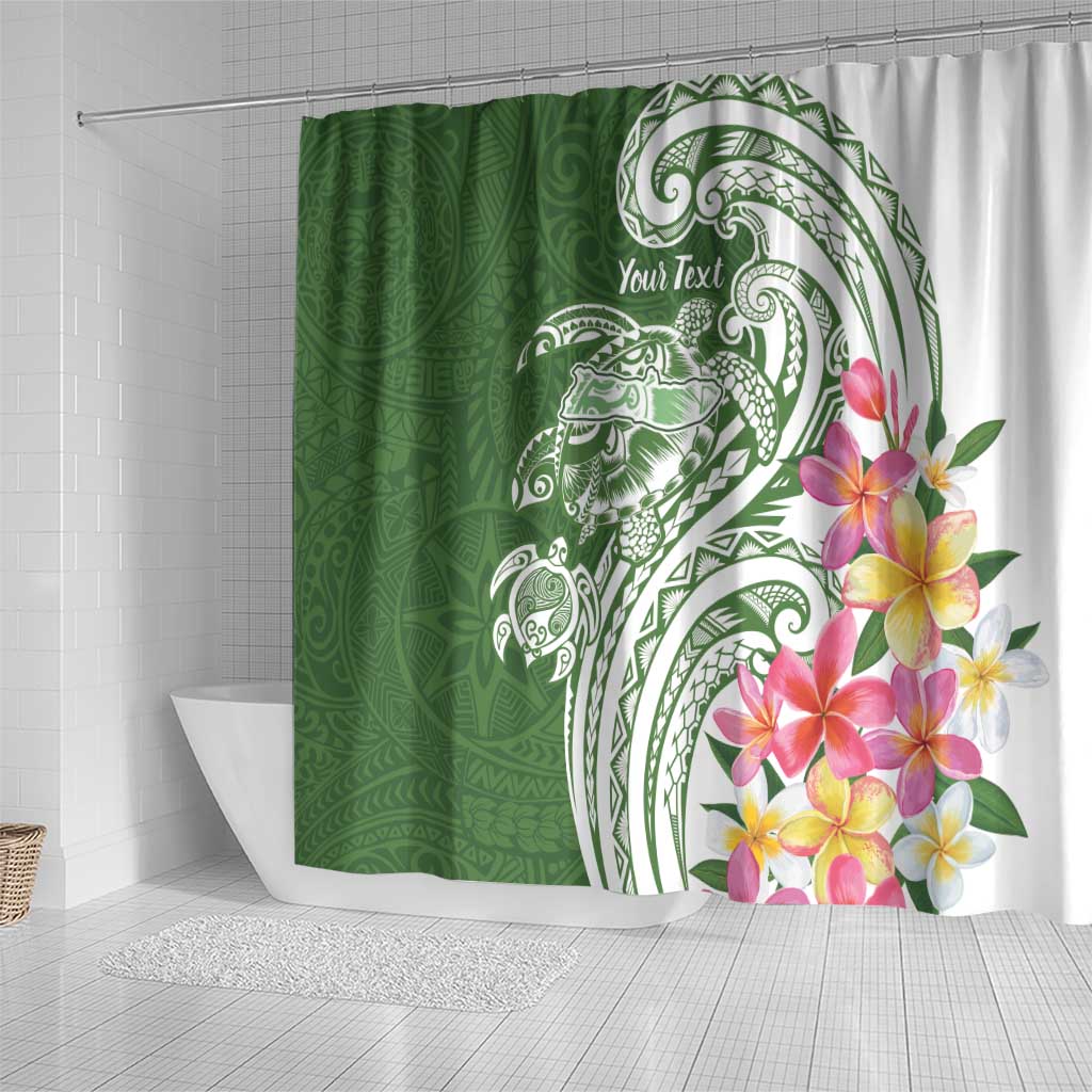 Aloha Molokai Island Personalized Shower Curtain Sage Dreamy Turtle
