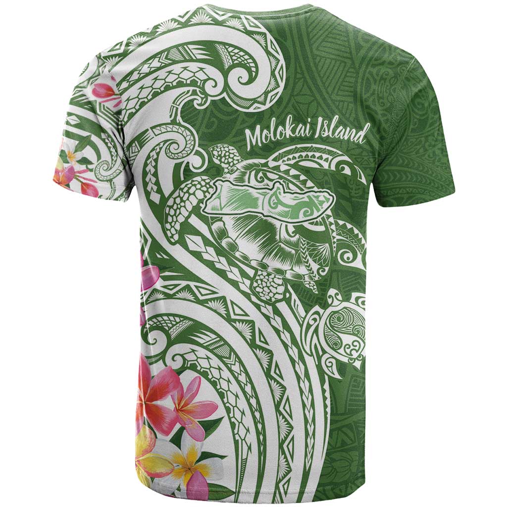 Aloha Molokai Island Personalized T Shirt Sage Dreamy Turtle