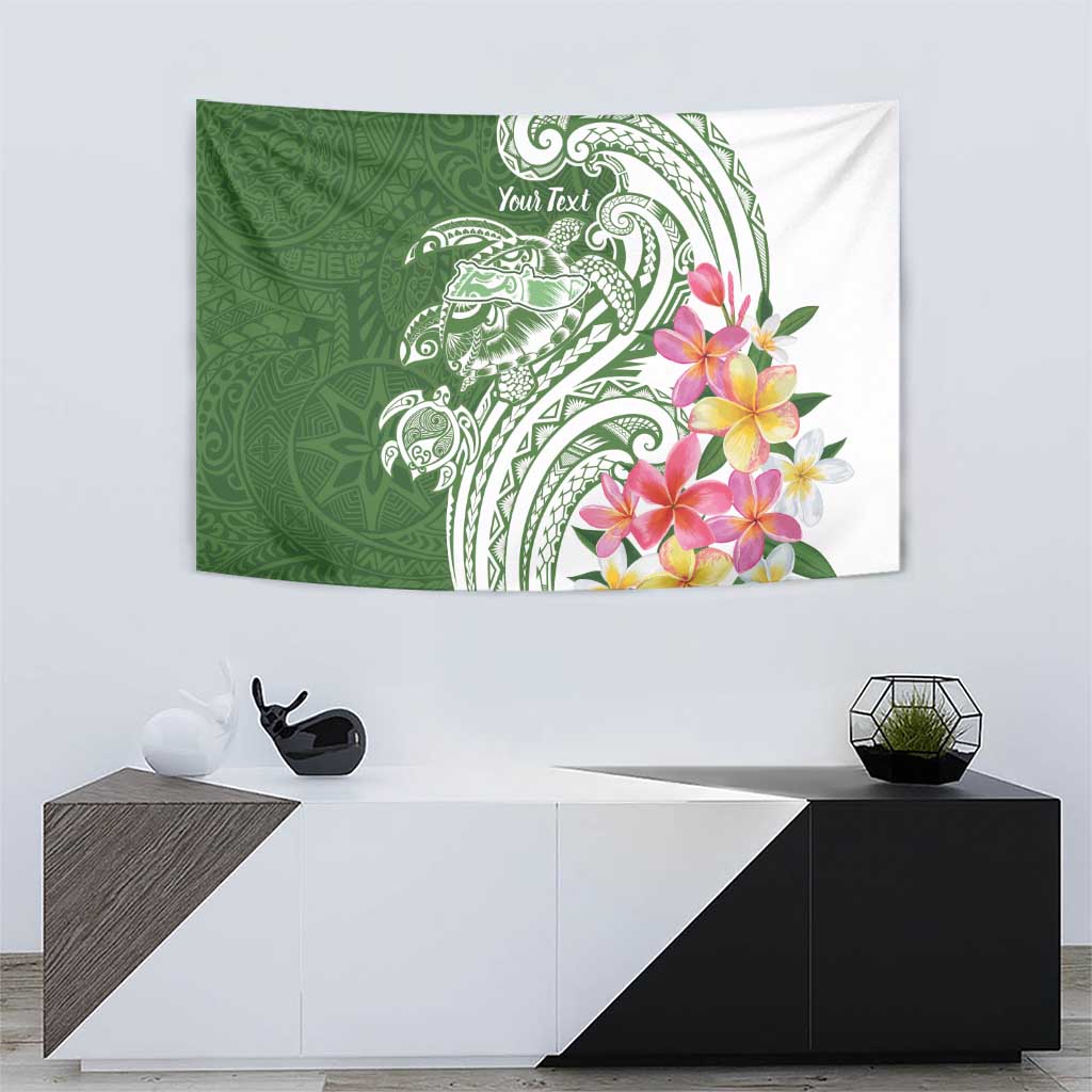 Aloha Molokai Island Personalized Tapestry Sage Dreamy Turtle