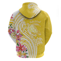 Aloha Oahu Island Personalized Hoodie Yellow Dreamy Turtle