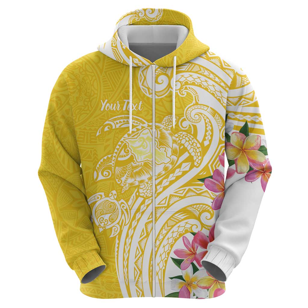 Aloha Oahu Island Personalized Hoodie Yellow Dreamy Turtle