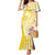 Aloha Oahu Island Personalized Mermaid Dress Yellow Dreamy Turtle