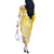 Aloha Oahu Island Personalized Off The Shoulder Long Sleeve Dress Yellow Dreamy Turtle