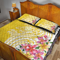 Aloha Oahu Island Personalized Quilt Bed Set Yellow Dreamy Turtle