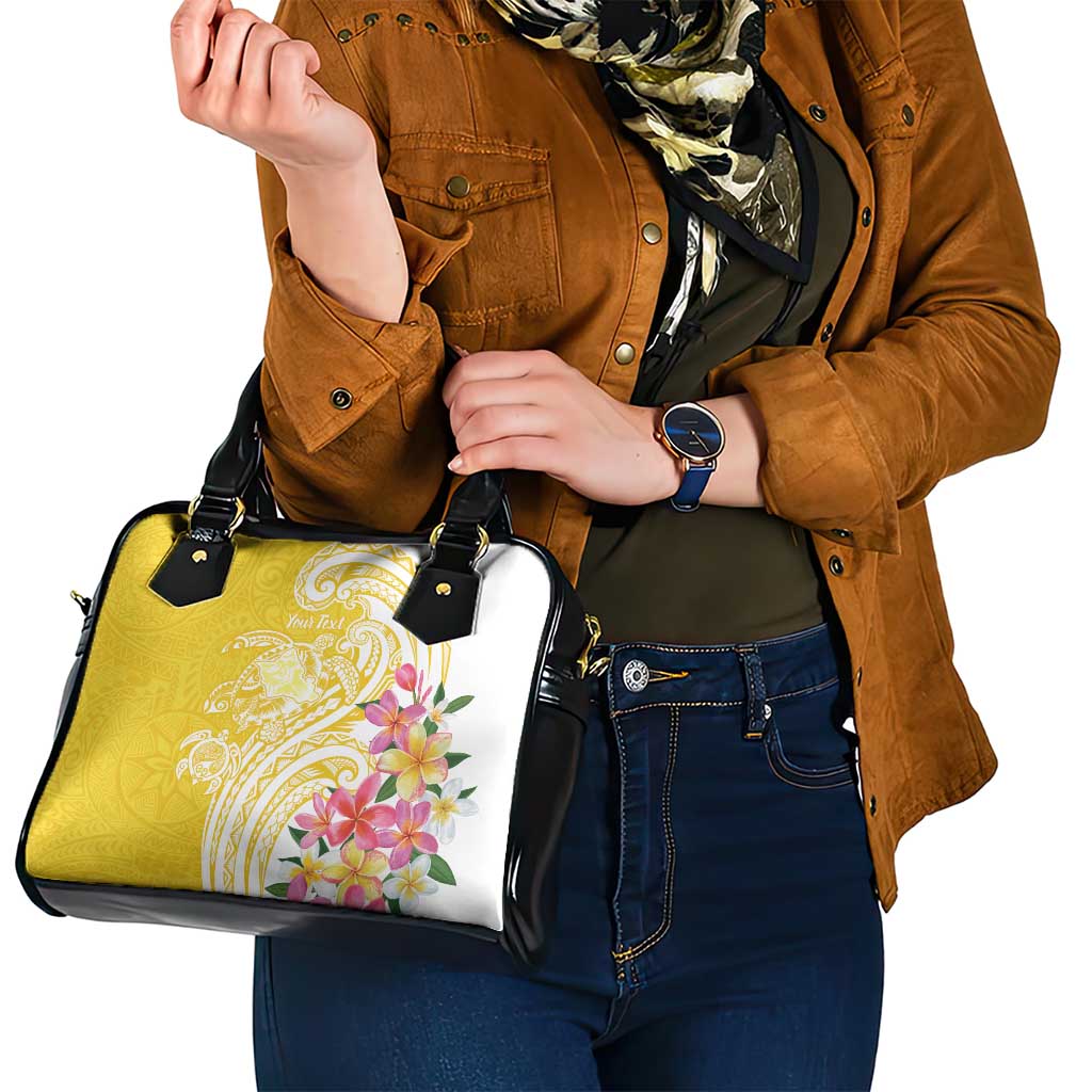 Aloha Oahu Island Personalized Shoulder Handbag Yellow Dreamy Turtle