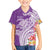 Aloha Kauai Island Personalized Family Matching Long Sleeve Bodycon Dress and Hawaiian Shirt Lilac Dreamy Turtle