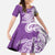 Aloha Kauai Island Personalized Family Matching Mermaid Dress and Hawaiian Shirt Lilac Dreamy Turtle