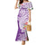 Aloha Kauai Island Personalized Family Matching Mermaid Dress and Hawaiian Shirt Lilac Dreamy Turtle