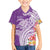 Aloha Kauai Island Personalized Family Matching Short Sleeve Bodycon Dress and Hawaiian Shirt Lilac Dreamy Turtle