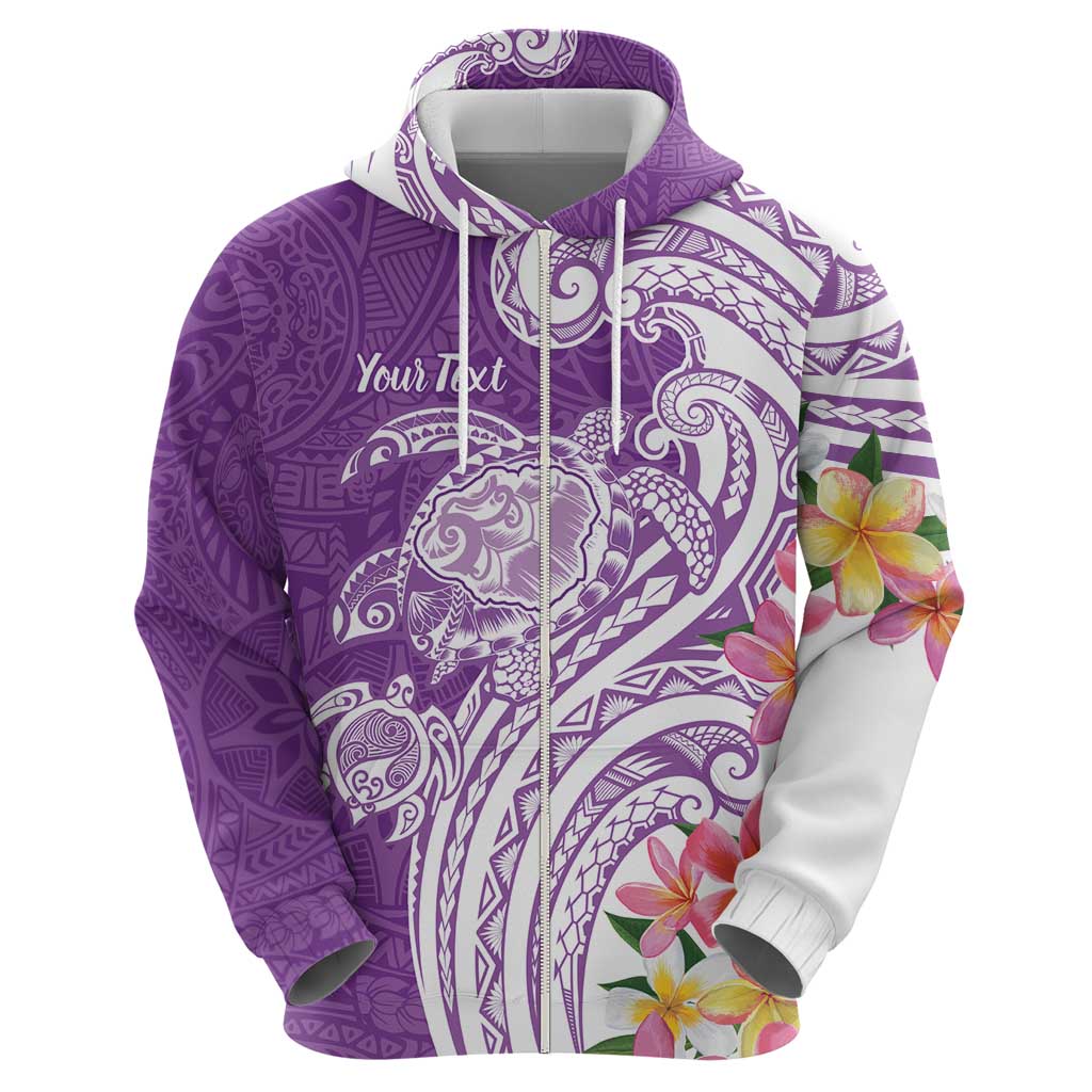 Aloha Kauai Island Personalized Hoodie Lilac Dreamy Turtle
