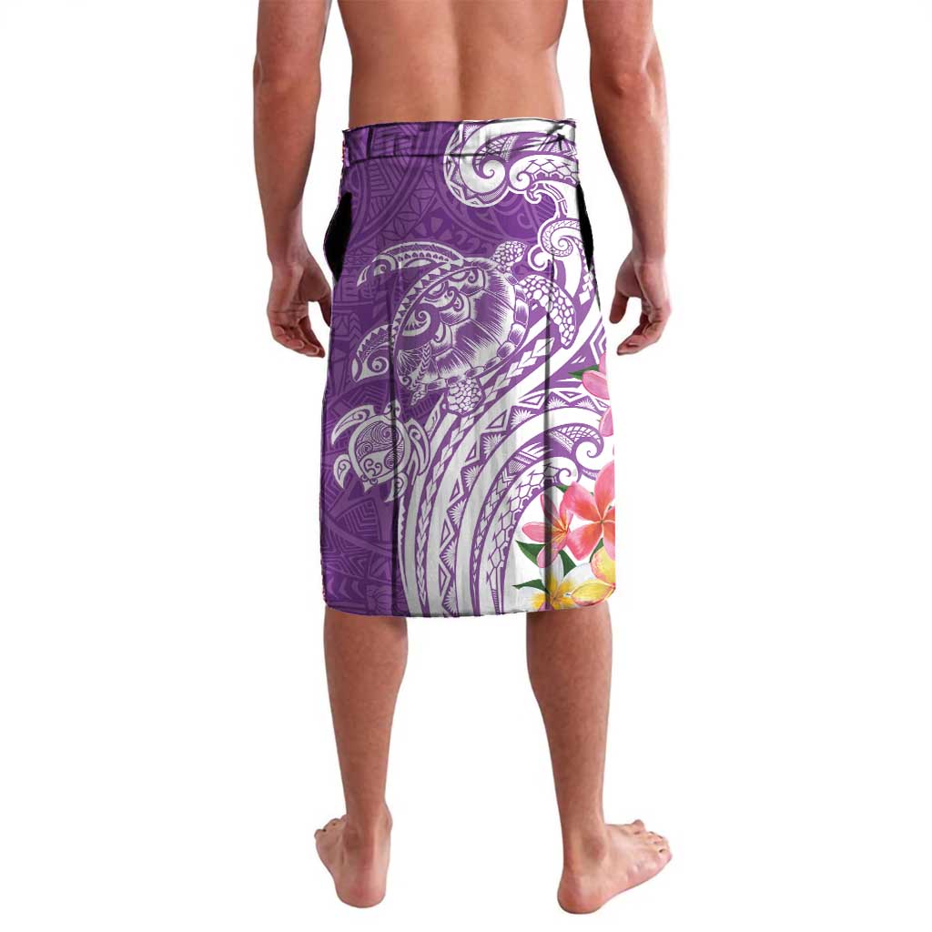 Aloha Kauai Island Personalized Lavalava Lilac Dreamy Turtle