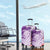 Aloha Kauai Island Personalized Luggage Cover Lilac Dreamy Turtle