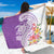 Aloha Kauai Island Personalized Sarong Lilac Dreamy Turtle