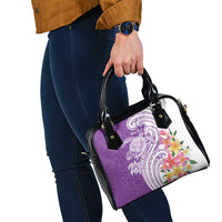 Aloha Kauai Island Personalized Shoulder Handbag Lilac Dreamy Turtle