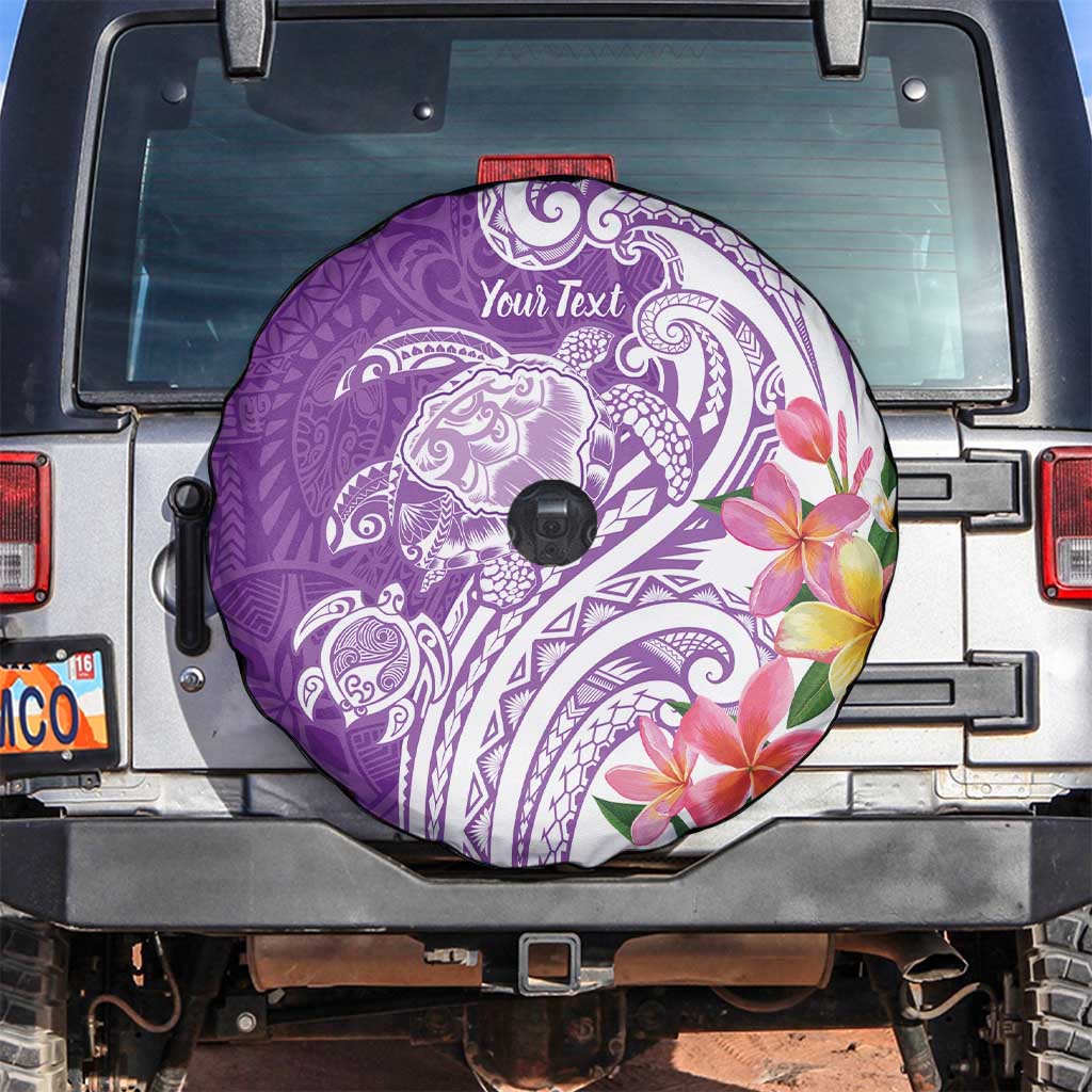 Aloha Kauai Island Personalized Spare Tire Cover Lilac Dreamy Turtle