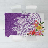 Aloha Kauai Island Personalized Tablecloth Lilac Dreamy Turtle