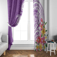 Aloha Kauai Island Personalized Window Curtain Lilac Dreamy Turtle