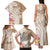 Aloha Ni’ihau Island Personalized Family Matching Tank Maxi Dress and Hawaiian Shirt Beige Dreamy Turtle