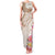 Aloha Ni’ihau Island Personalized Family Matching Tank Maxi Dress and Hawaiian Shirt Beige Dreamy Turtle