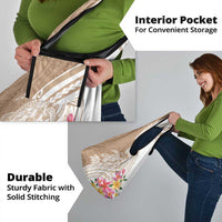 Aloha Ni’ihau Island Personalized Grocery Bag Beige Dreamy Turtle